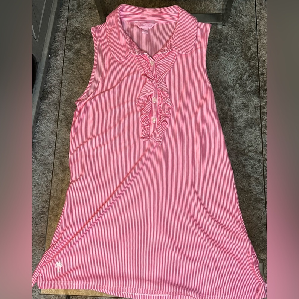 Medium Pink and White Striped Lilly Pulitzer Top